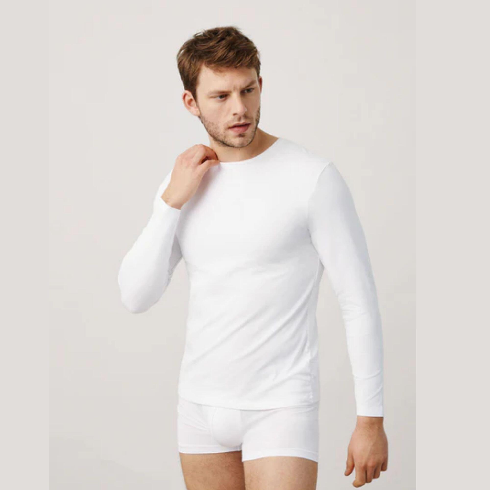 Camisola branca de manga comprida 2/4