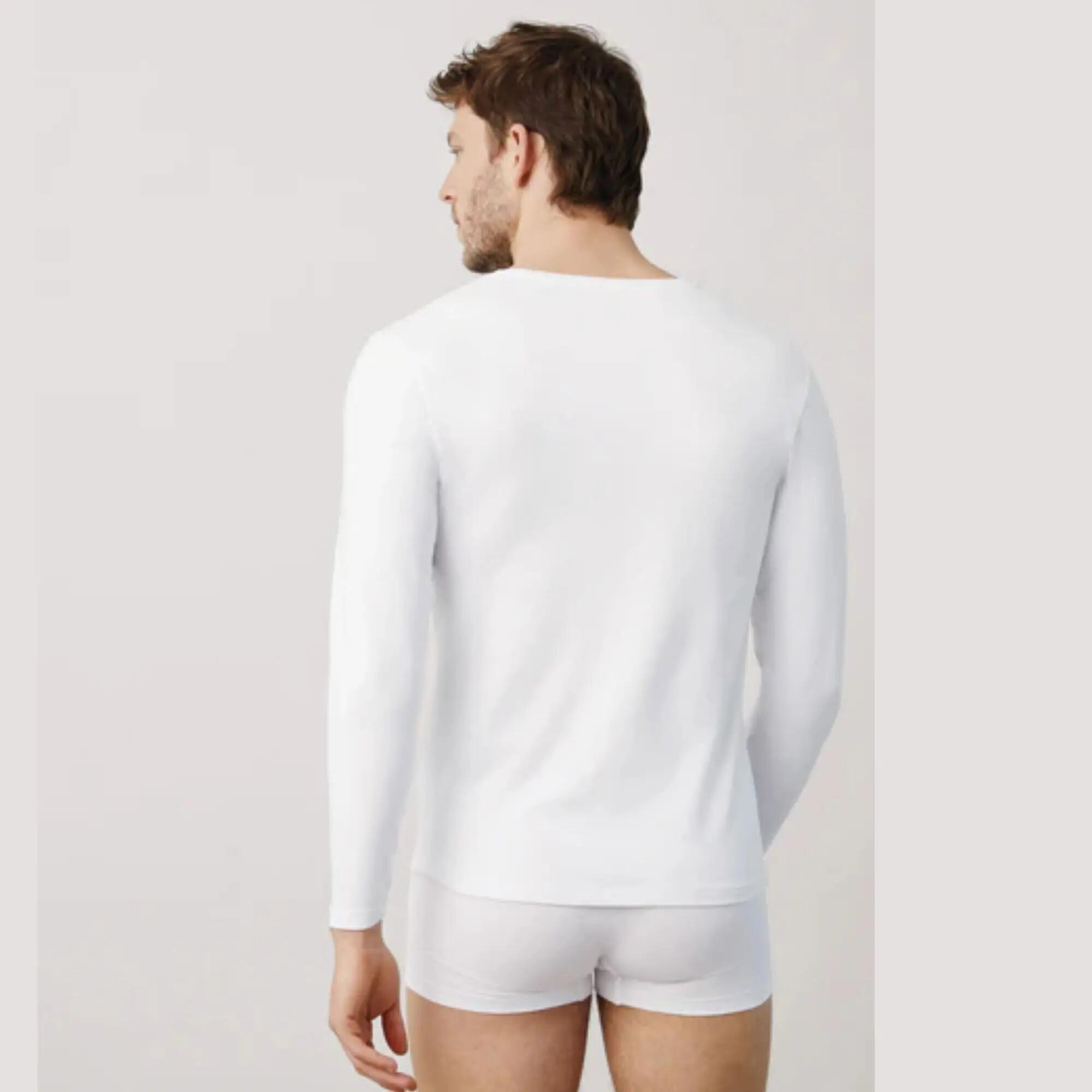 Camisola branca de manga comprida 4/4
