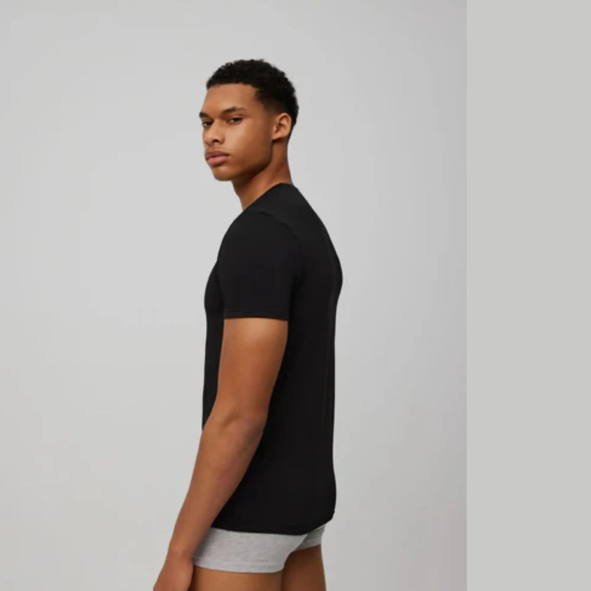 Camiseta Interior Térmica de Hombre Ysabel Mora Manga Corta Cuello Pico Interior 3/5