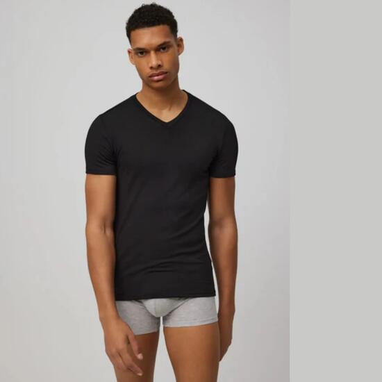 Camiseta Interior Térmica de Hombre Ysabel Mora Manga Corta Cuello Pico Interior