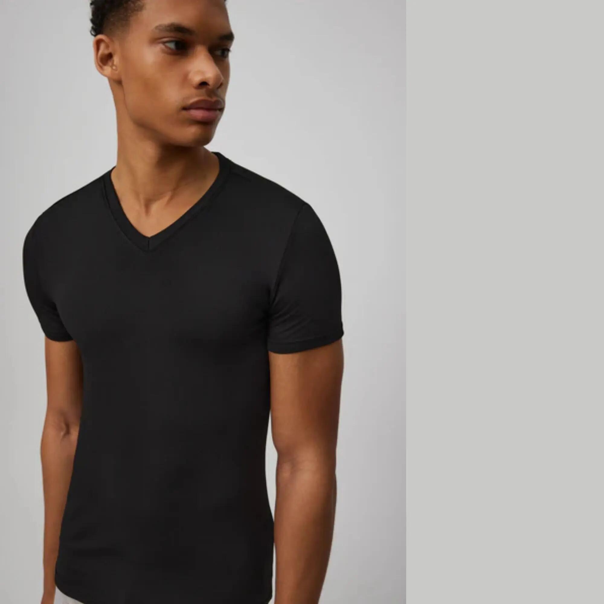 Camiseta Interior Térmica de Hombre Ysabel Mora Manga Corta Cuello Pico Interior 2/5