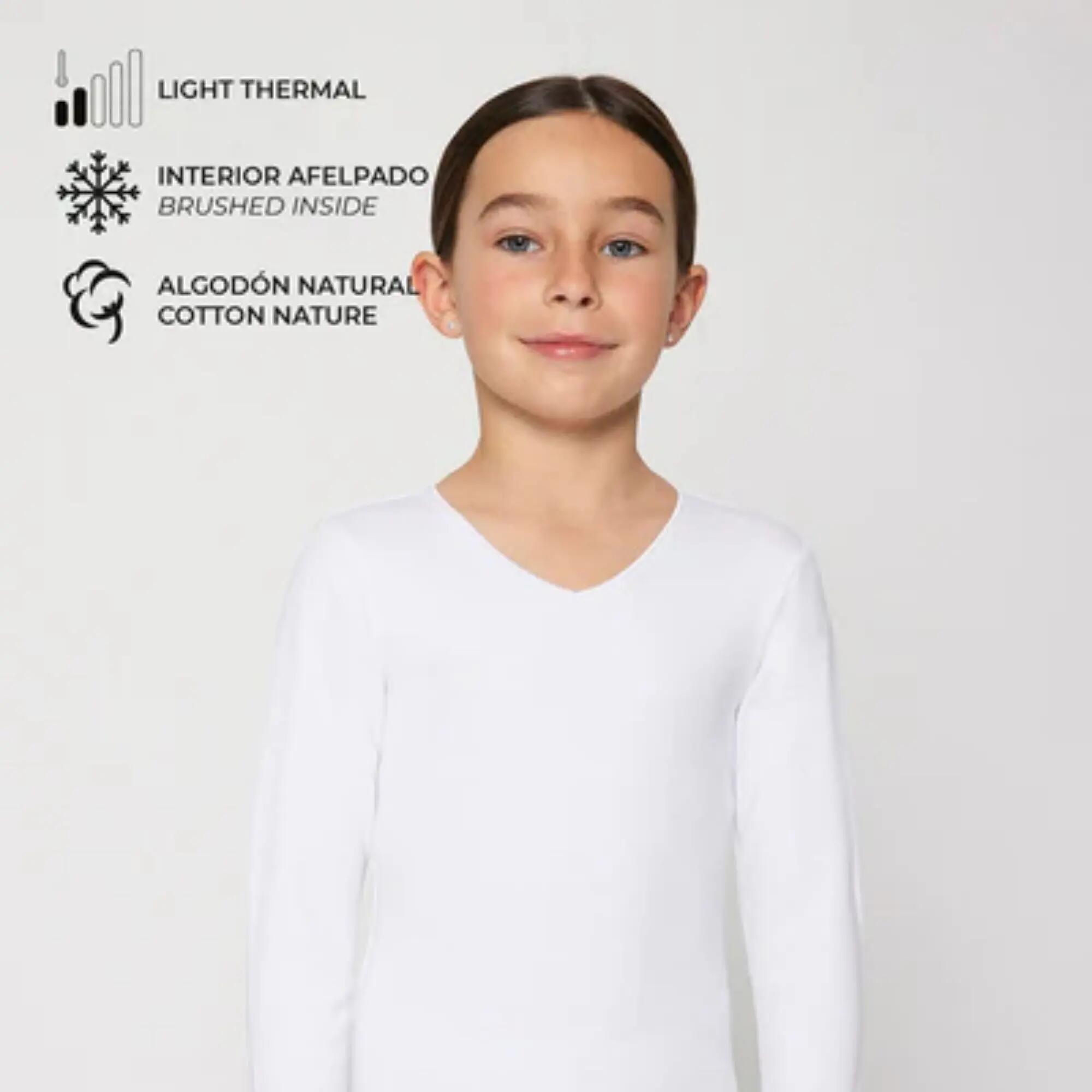 Camiseta Cálida Infantil Algodón Manga Larga Ysabel Mora – Interior Afelpado Sua 3/5