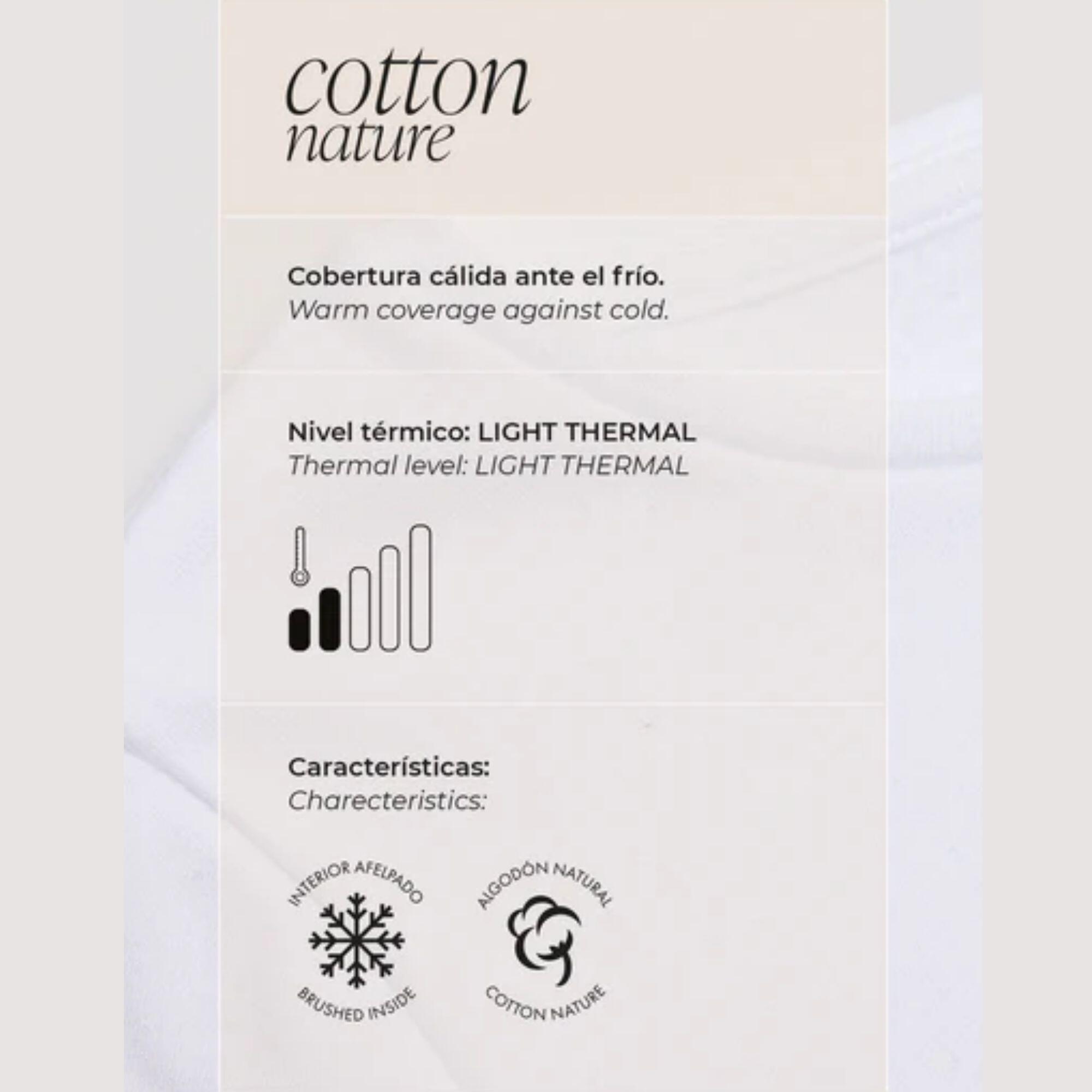 T-shirt col rond manches longues en coton blanc chaud 5/5