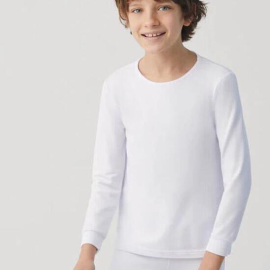 Camiseta Térmica Infantil Manga Larga Ysabel Mora con Interior Afelpado