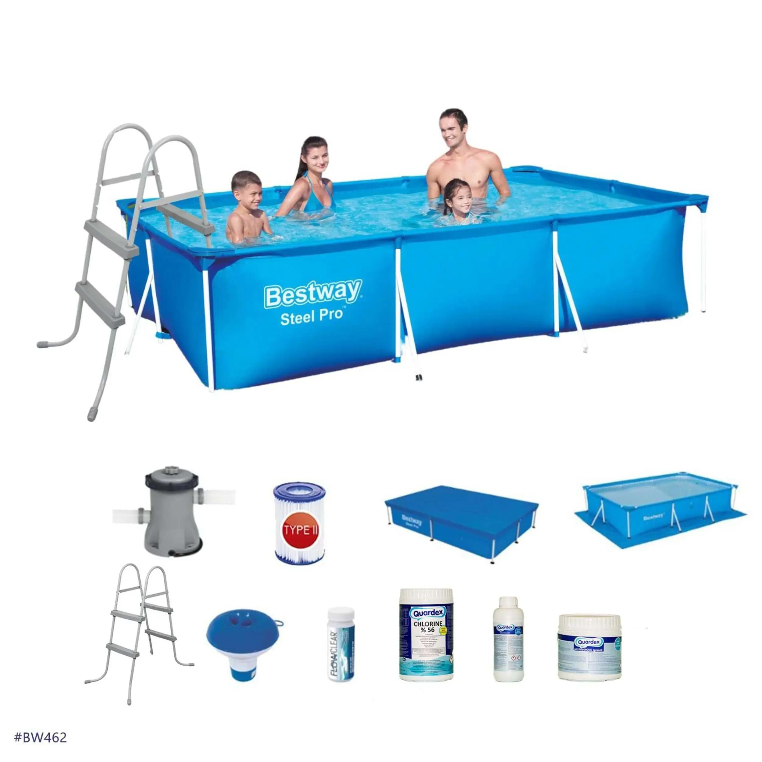 Bestway Prefabrik Havuz Seti 300x201x66 BW462 56404 1/6