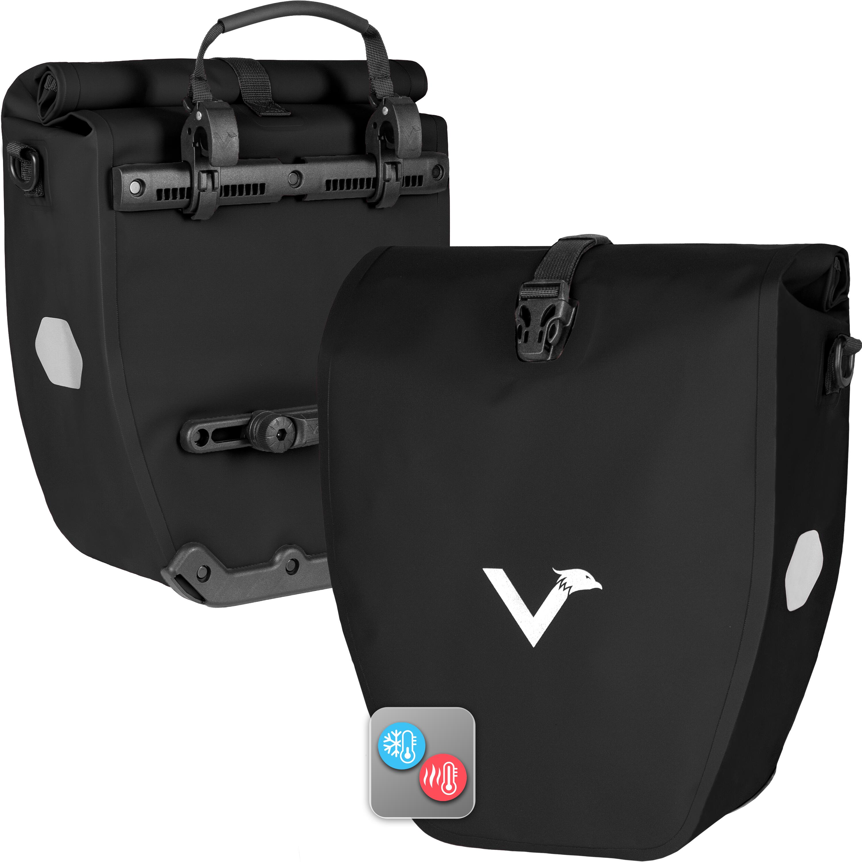 Sacoches vélo x2 avec fonction isotherme 20L – Basic 1/7
