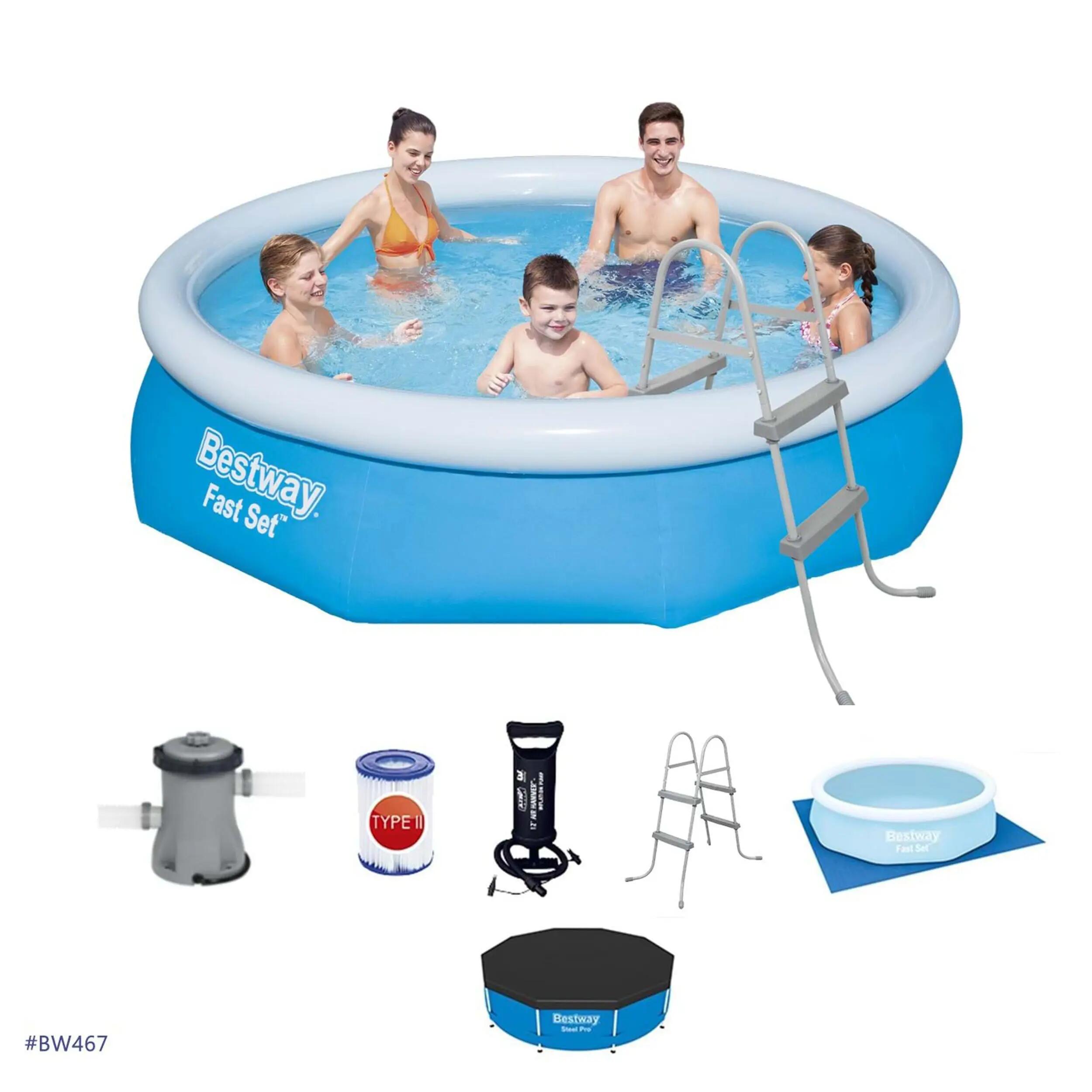 Bestway Büyük Şişme Havuz Seti 305x76cm Bw467 57266 1/1