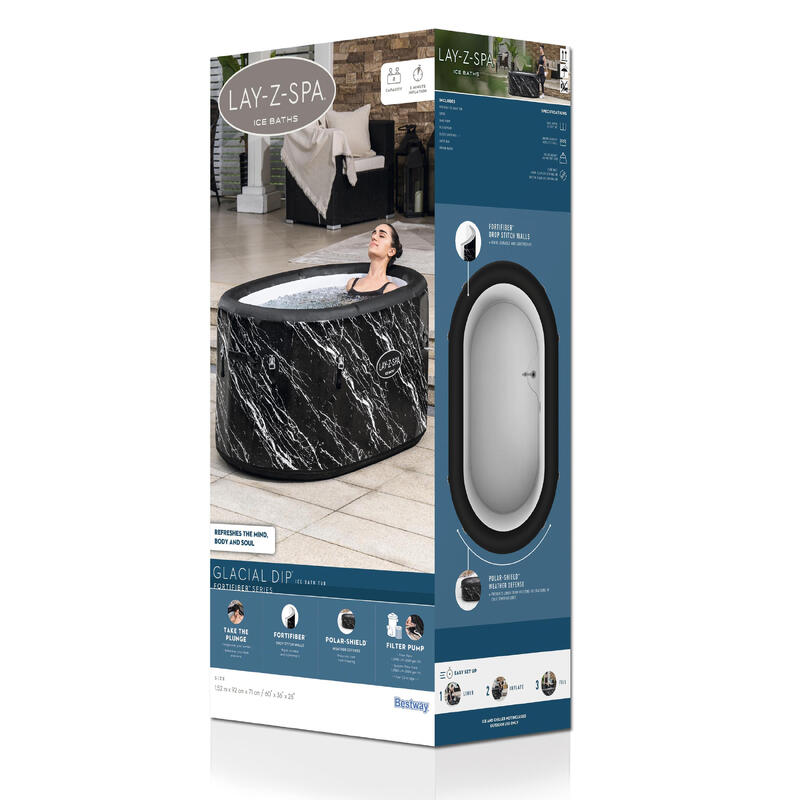 Bestway Lay-Z-Spa Soğuk Terapi Buz Banyosu Küveti, 2 Kişilik 6002Q
