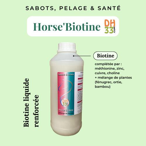 Distri Biotine Liquide 1L - Source de  Biotine Cheval 3/4