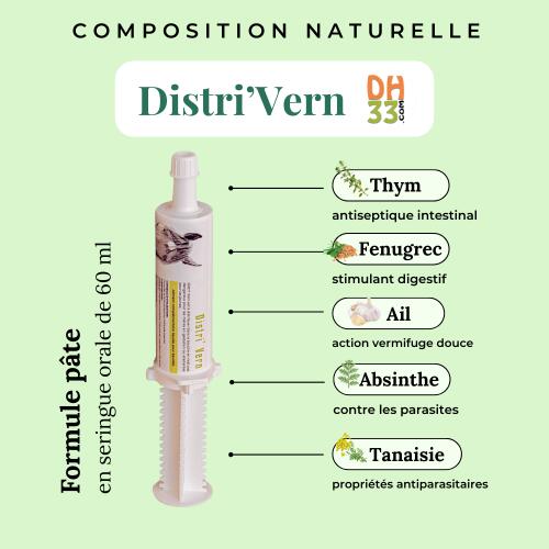 Distri'Vern Cheval - Lot de 30 vermifuge 2/4