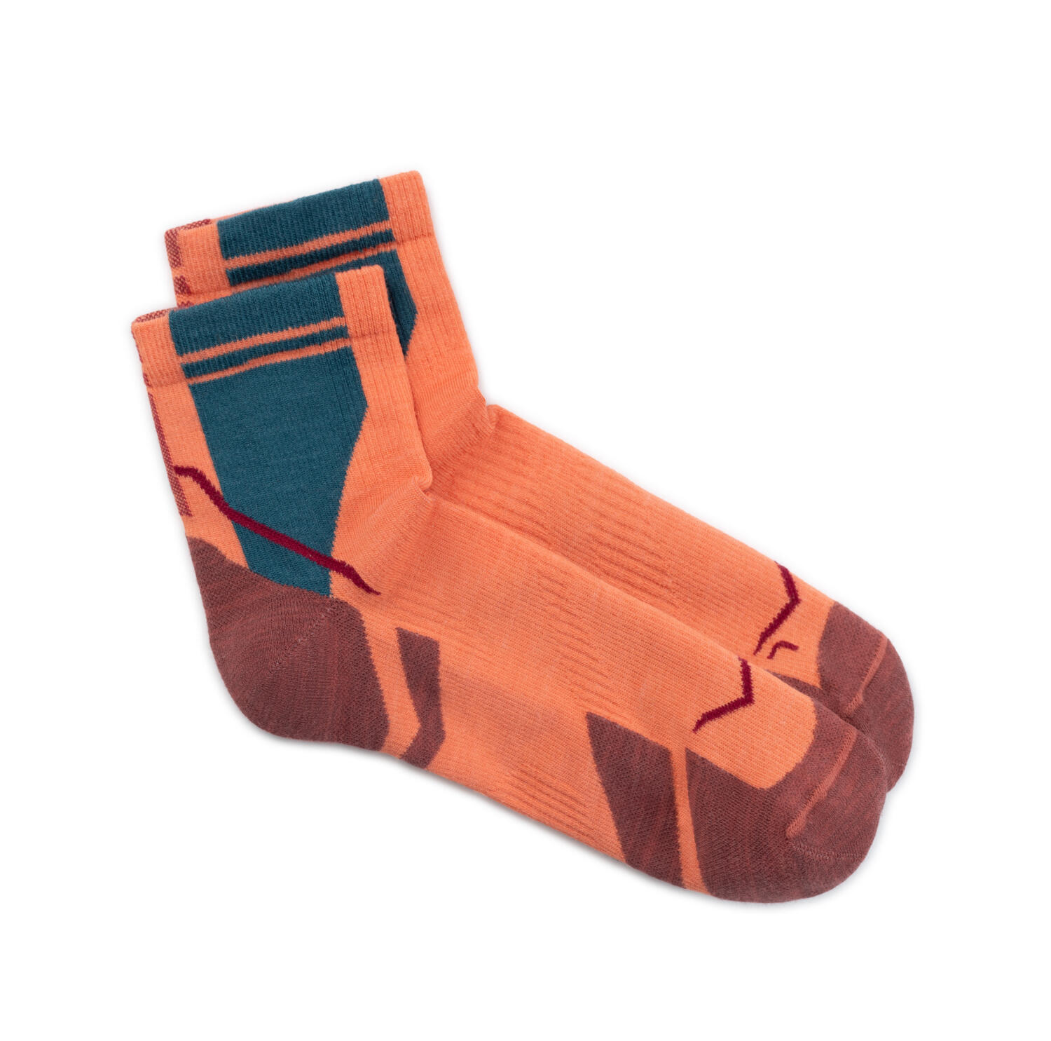 Calcetines LW lana merino media caña Unisex Buff Rosa 2/4
