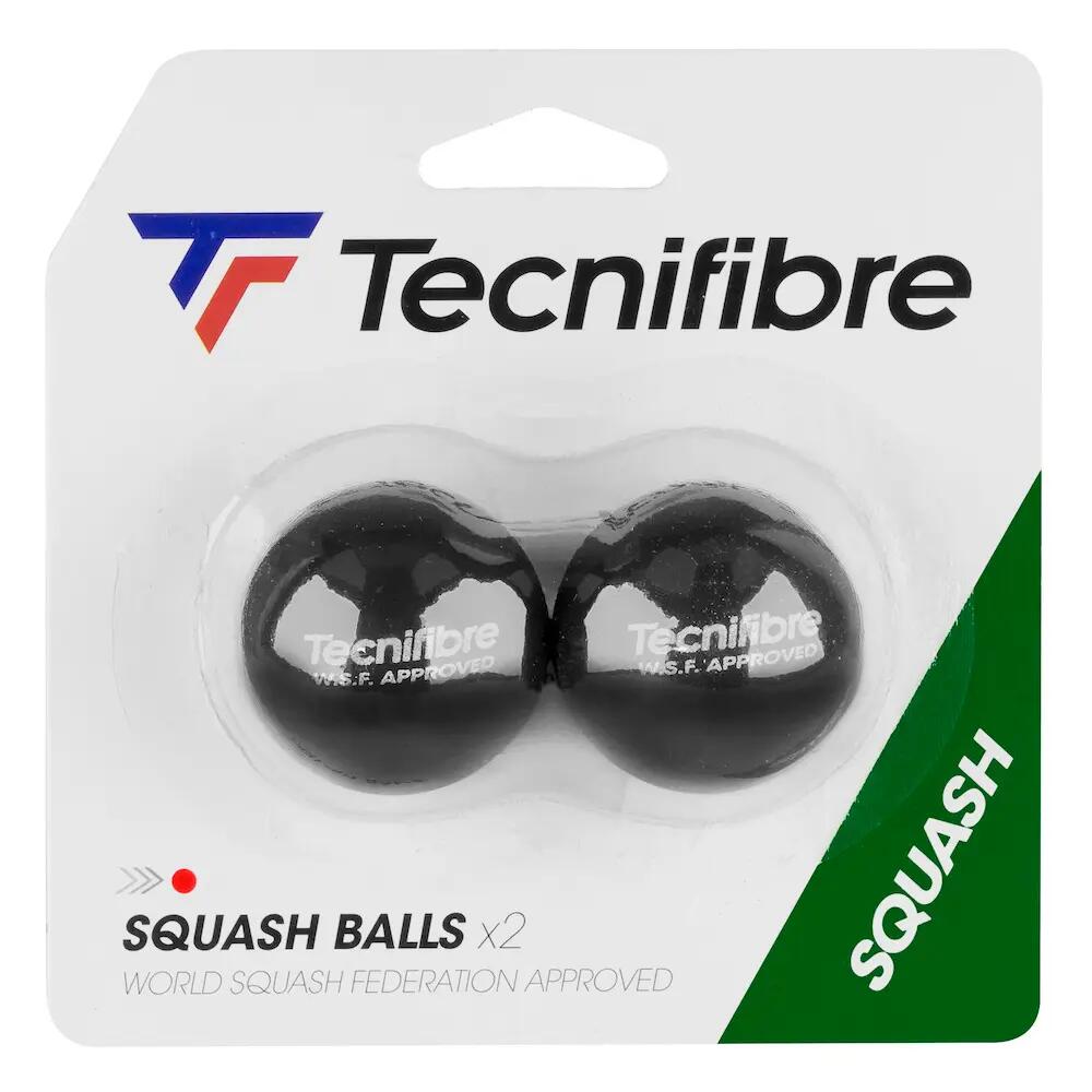 Tecnifibre Red Dot Squash Balls - 2 Pack - Intermediate