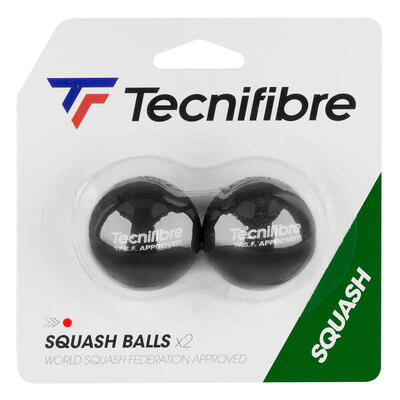 Tecnifibre absolute yellow dot squashballen - 2 stuks