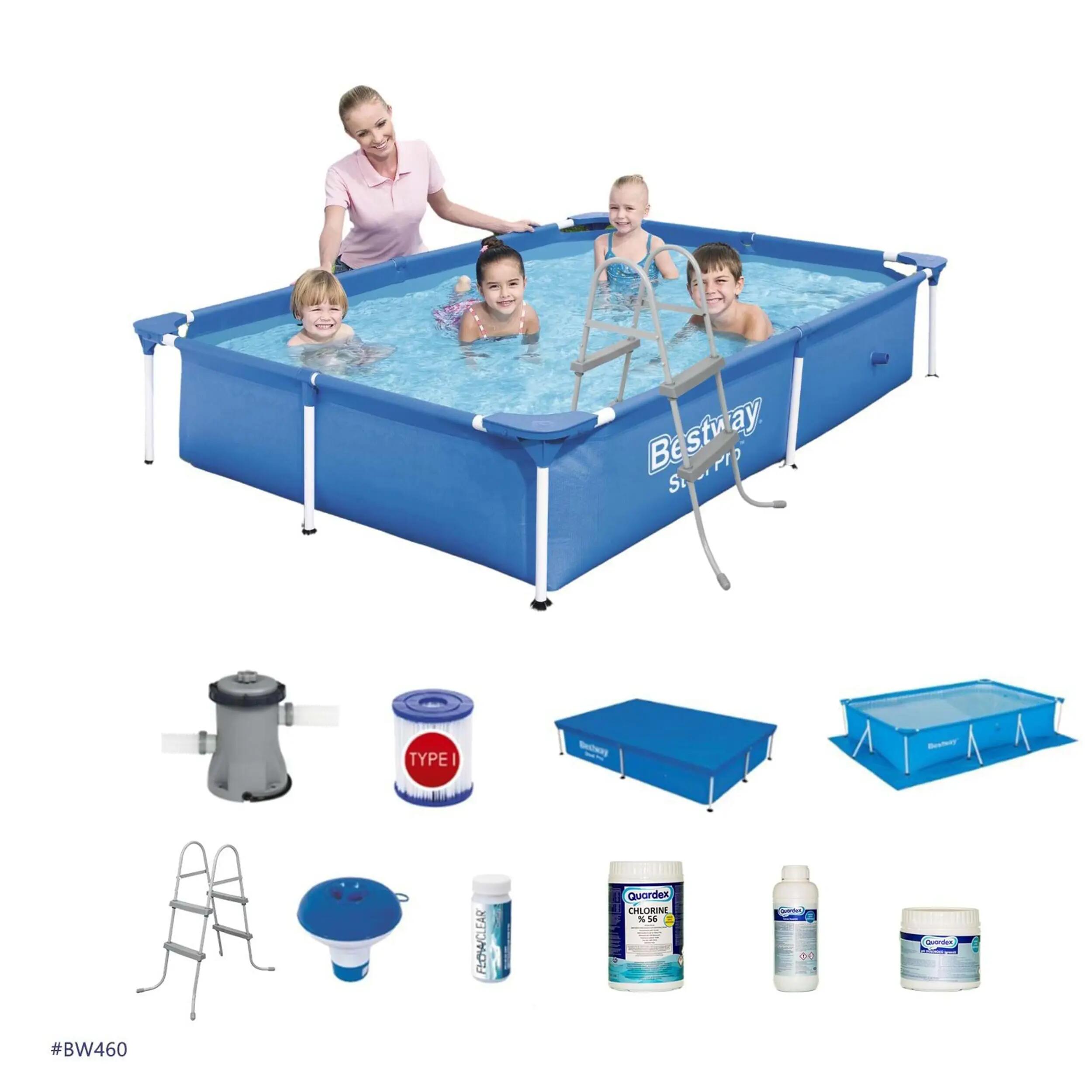 Bestway Prefabrik Havuz Seti 221x150x43cm BW460 56401 1/5