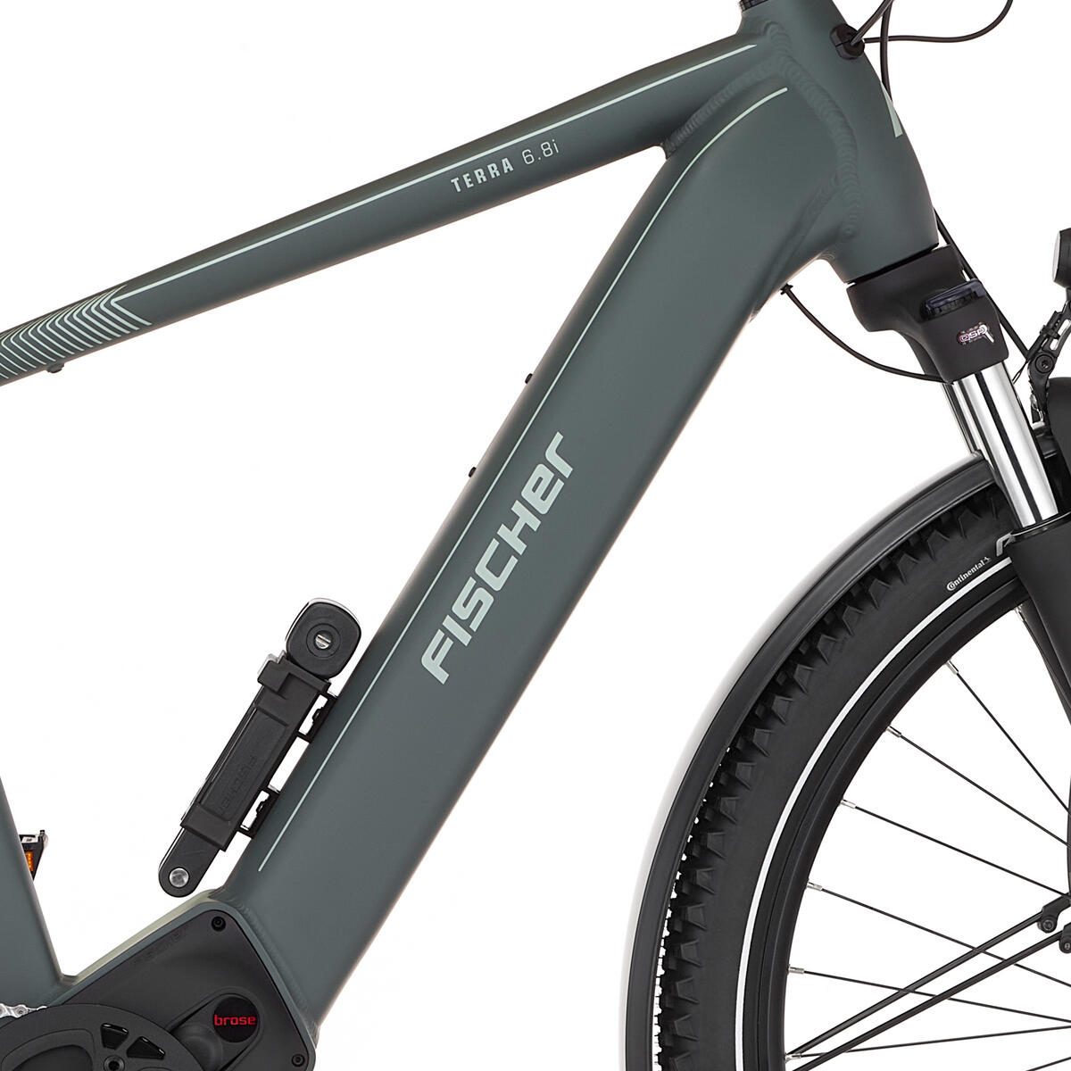 FISCHER TERRA 6.8i ULTIMATE E-Bike - grün matt, 28 Zoll, RH 55 cm, 711 Wh 5/7
