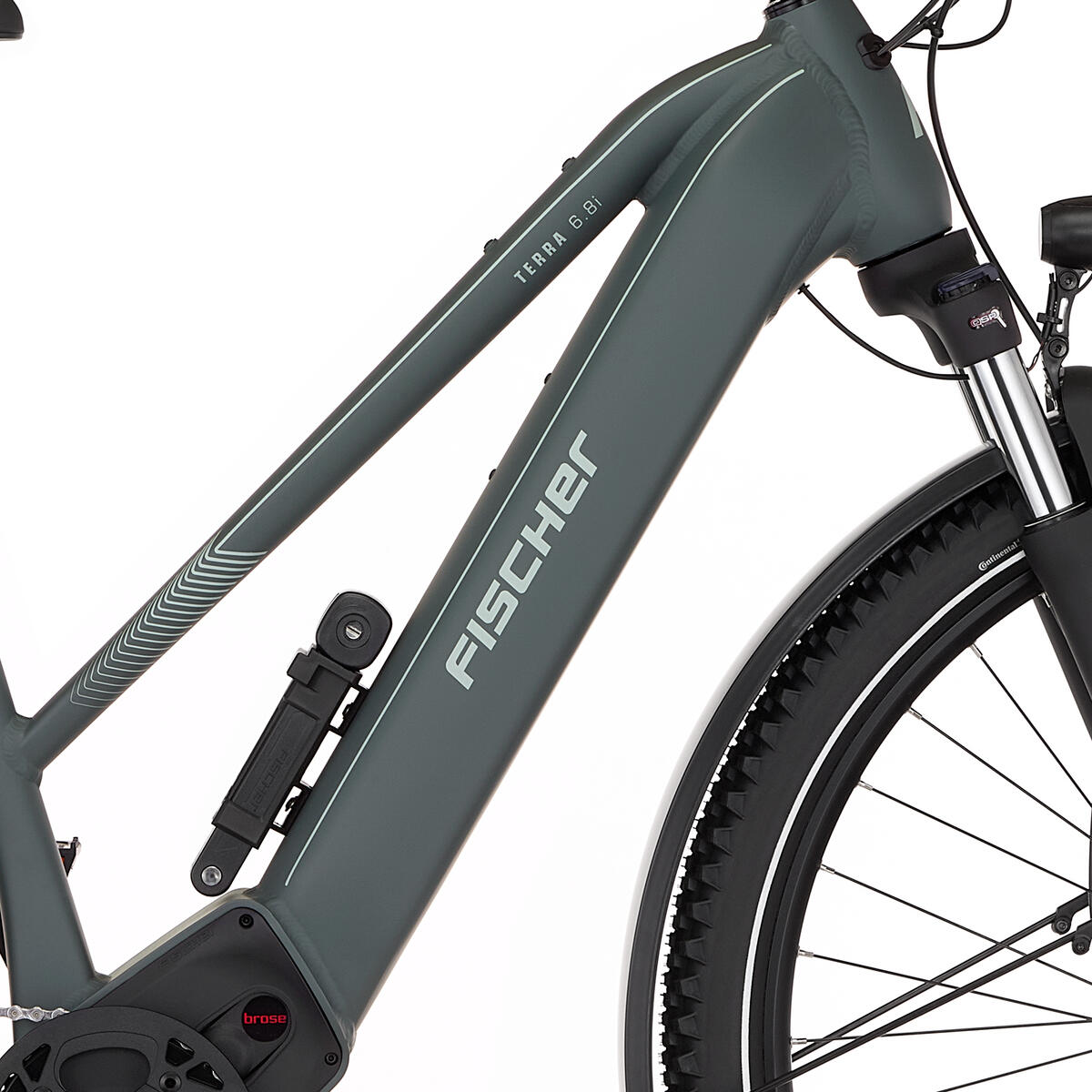 FISCHER TERRA 6.8i ULTIMATE E-Bike - grün matt, 28 Zoll, RH 50 cm, 711 Wh 6/7