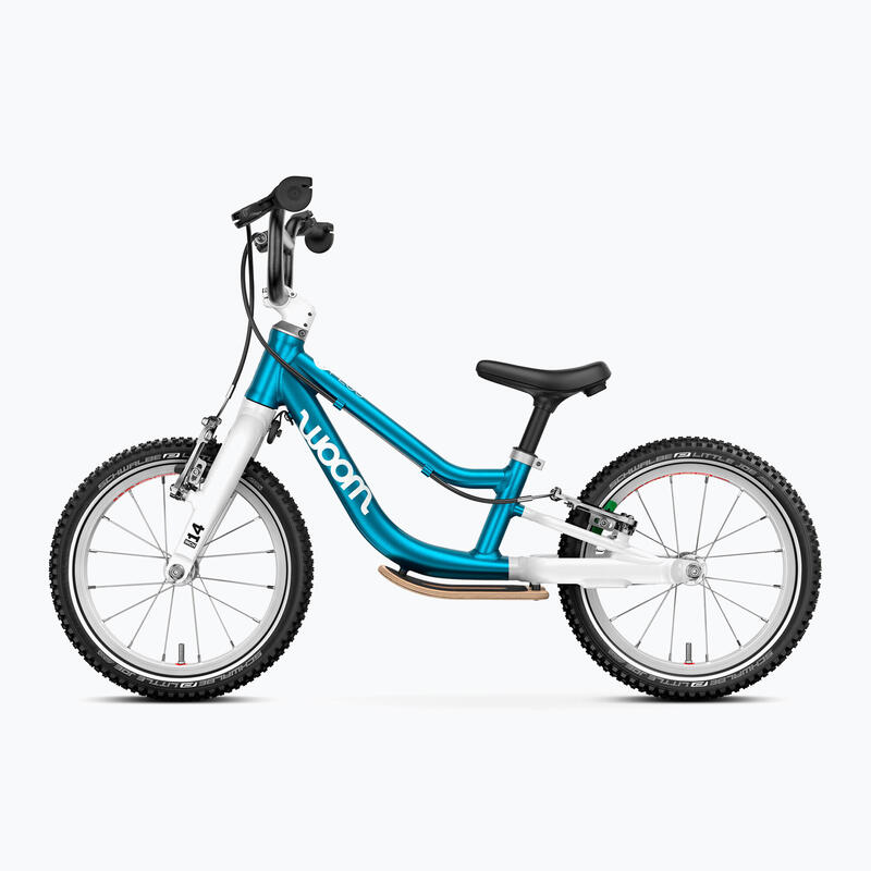 Bicicleta copii Woom 1 Go Plus cu roti 14" albastru Metallic Blue