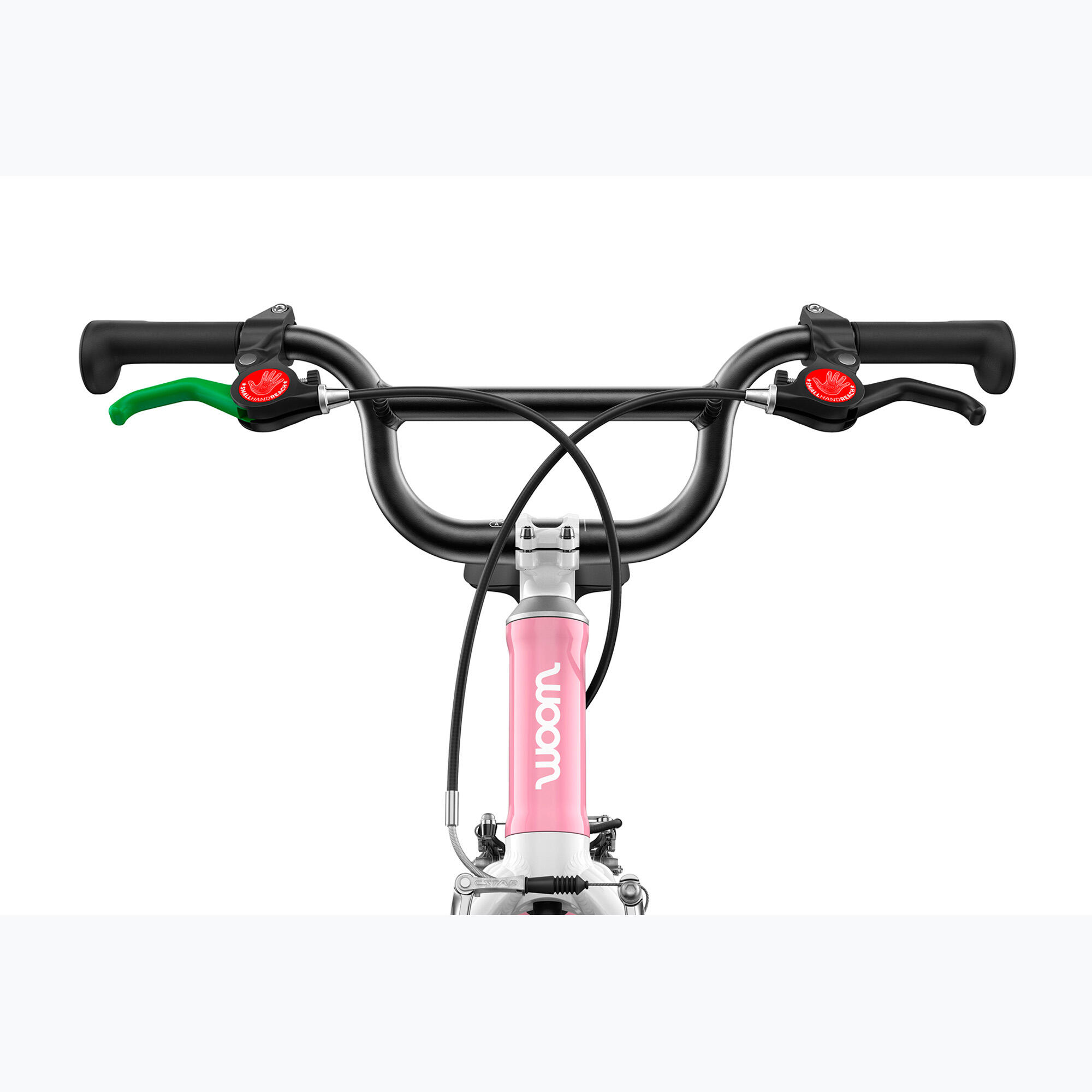 Bicicletta + woom + GO 3 (Gen. H) rosa polvere 5/6