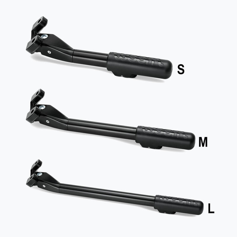 Cric spate Woom Leggie M pentru Woom 4 & 5, aluminiu negru.