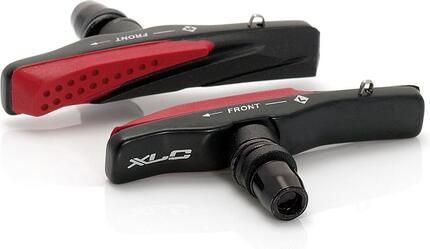 XLC BremsschuheCartridge V-Brake BS-V03 4er Set, 72mm, schwarz/rot