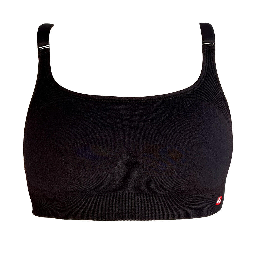 AT-013 TOP Sport - Sutien fără cusături, Negru