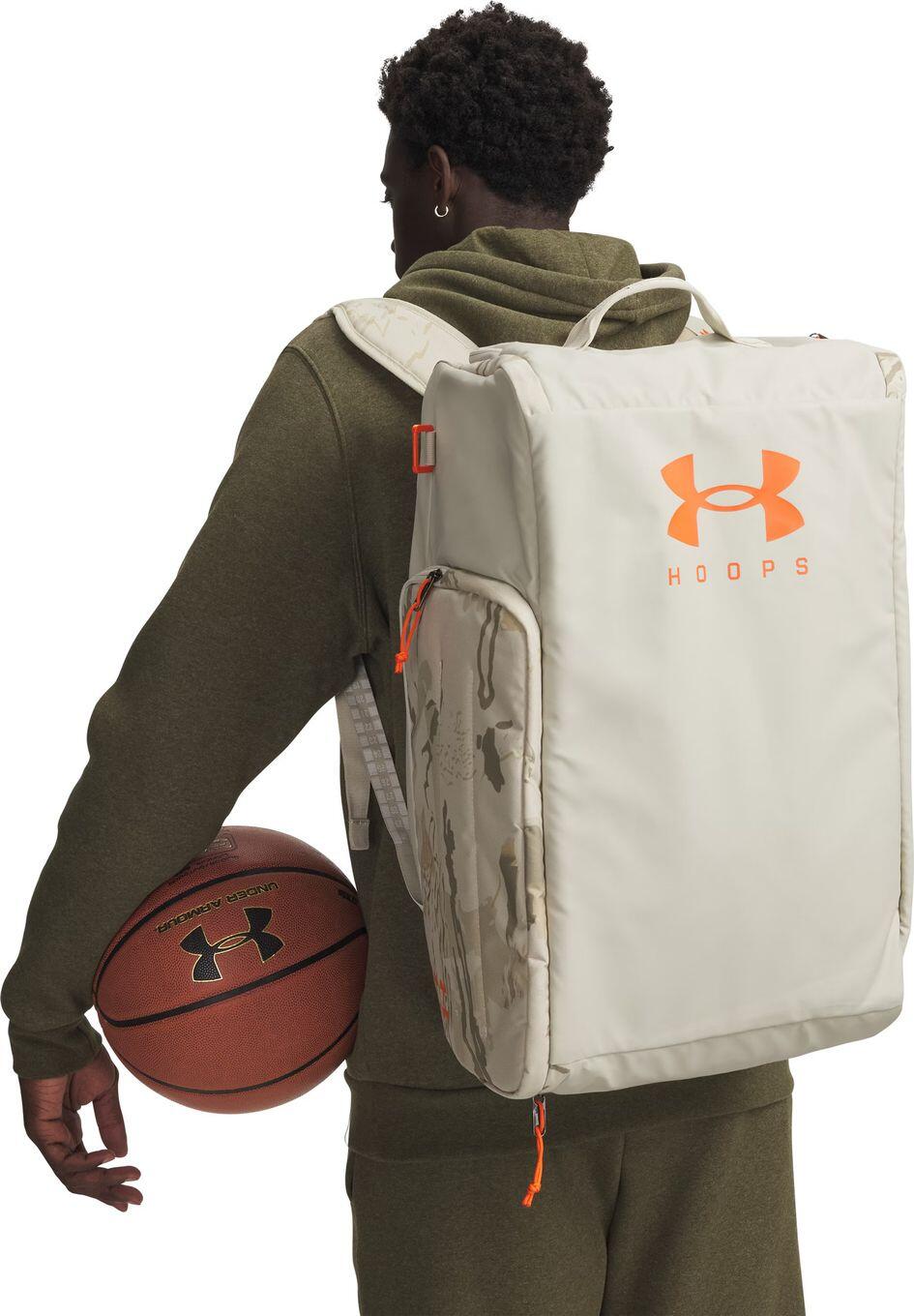 Sac de Sport Under Armour Contain Duo Medium 50L Beige/Orange 4/5