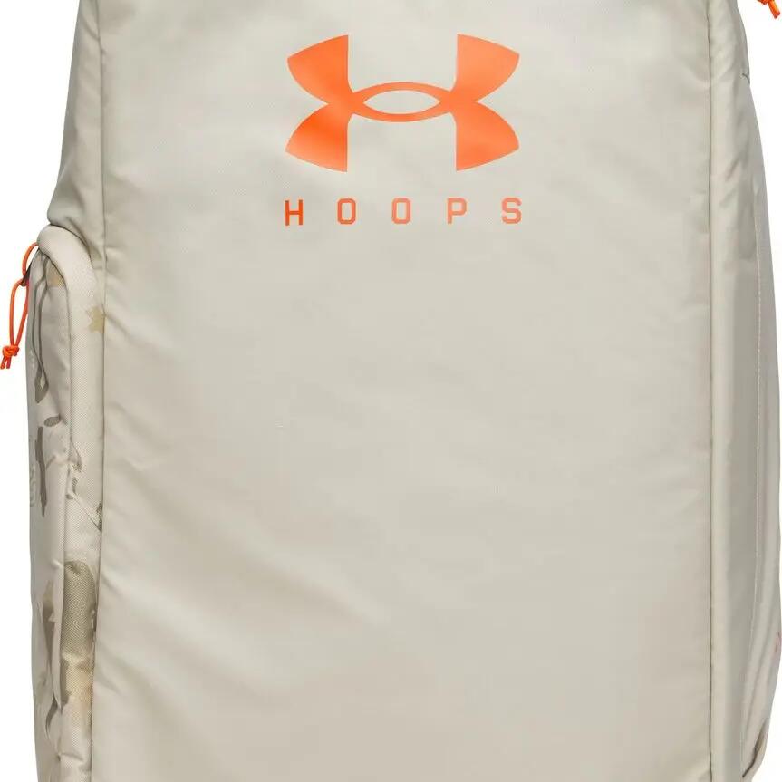 Under Armour Contain Duo Medium 50L Sports Bag, Beige/Orange
