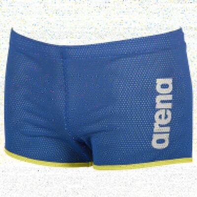 Arena square cut drag zwembroek, blauw/groen, m