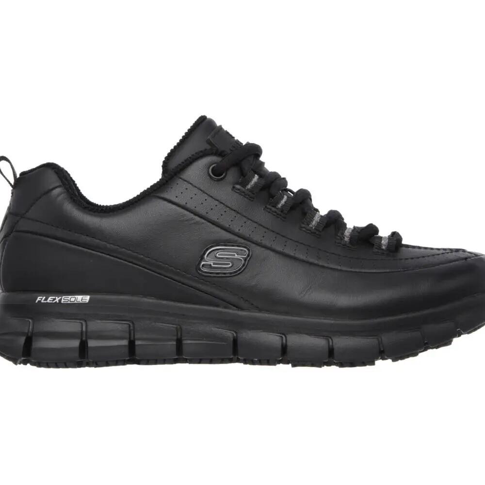 SKECHERS Sure Track Trickel leather sneakers women's black