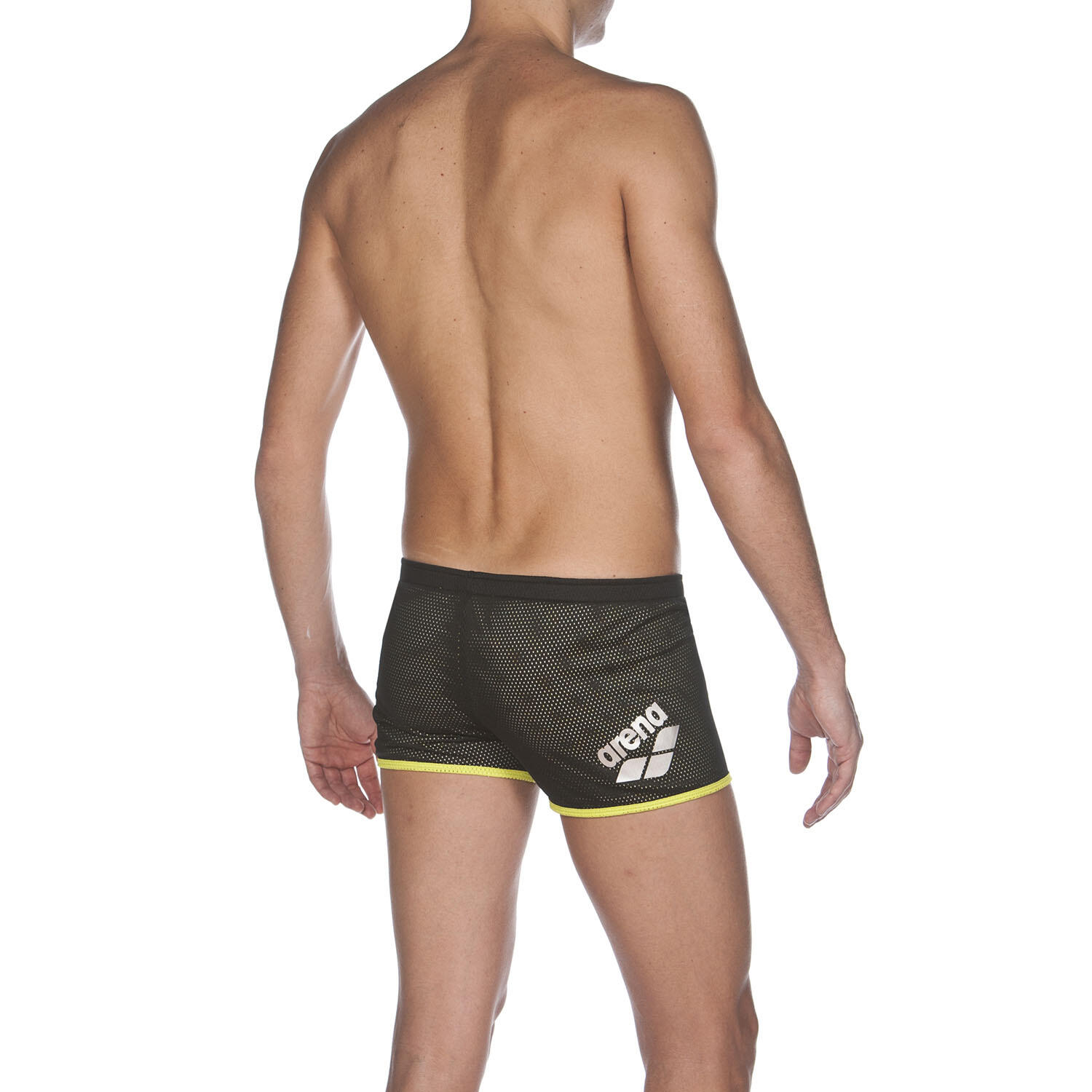 Costume Arena Drag Suit Mesh Uomo Square Nero/Giallo XL 5/5