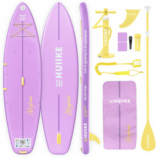 Paddle Gonflable Adulte Touring 10’6” avec Accessoires, Jusqu’à 130 kg, Lilac