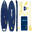 Placă SUP Gonflabilă Touring 11’6” cu Accesorii, Până la 150 kg, Navy