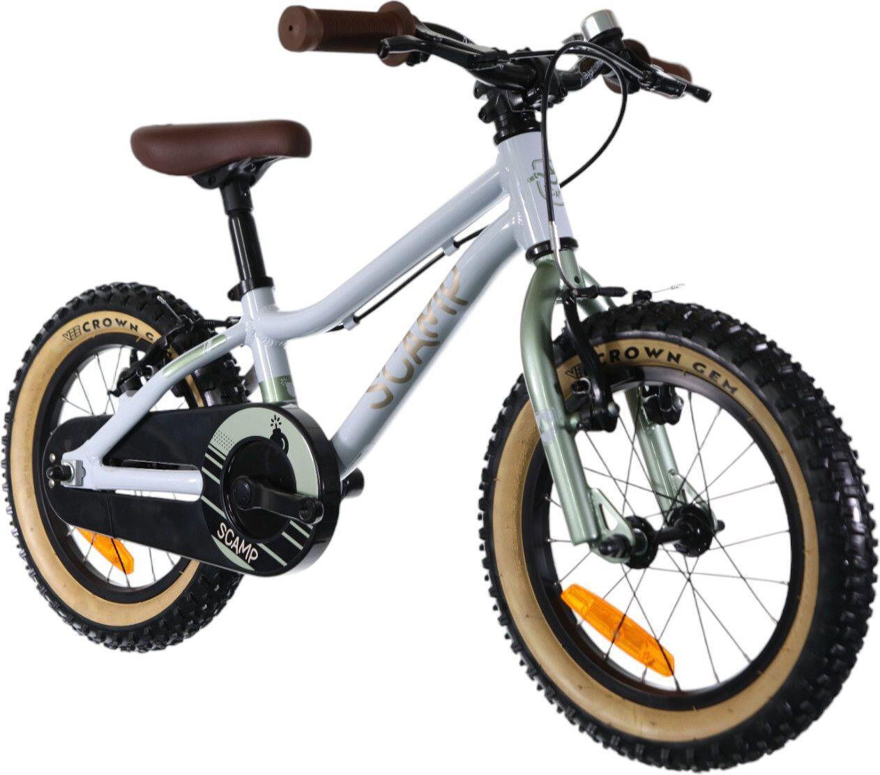 Scamp SmallFox Single Speed 14'' Bege Verde Cáqui MTB para crianças 2/5