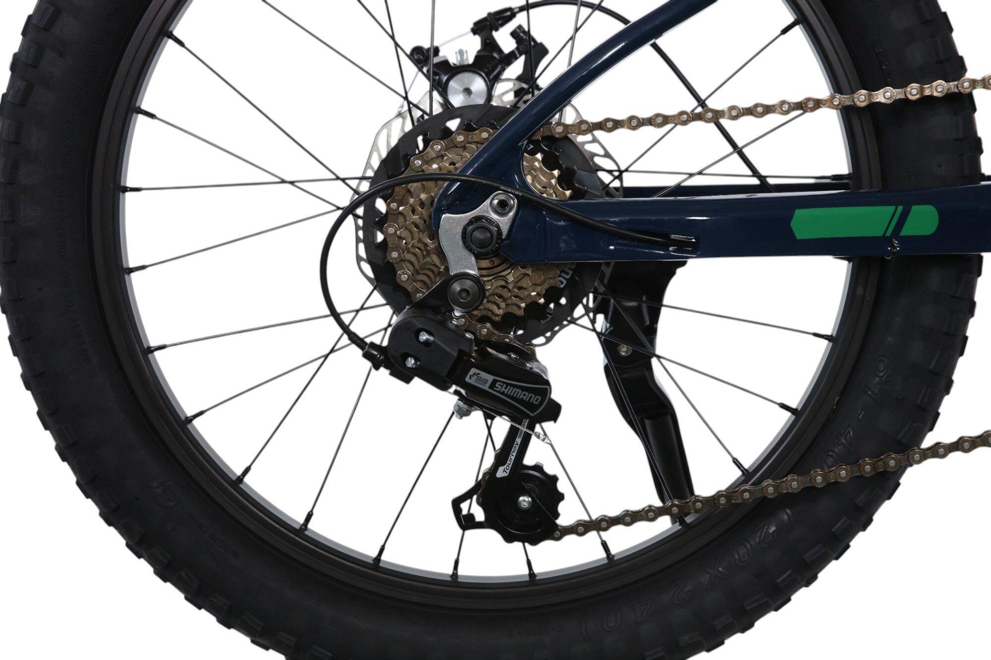 Scamp TallFox Shimano Tourney 7V 20'' Azul Semi-Rígido MTB para Crianças 5/5