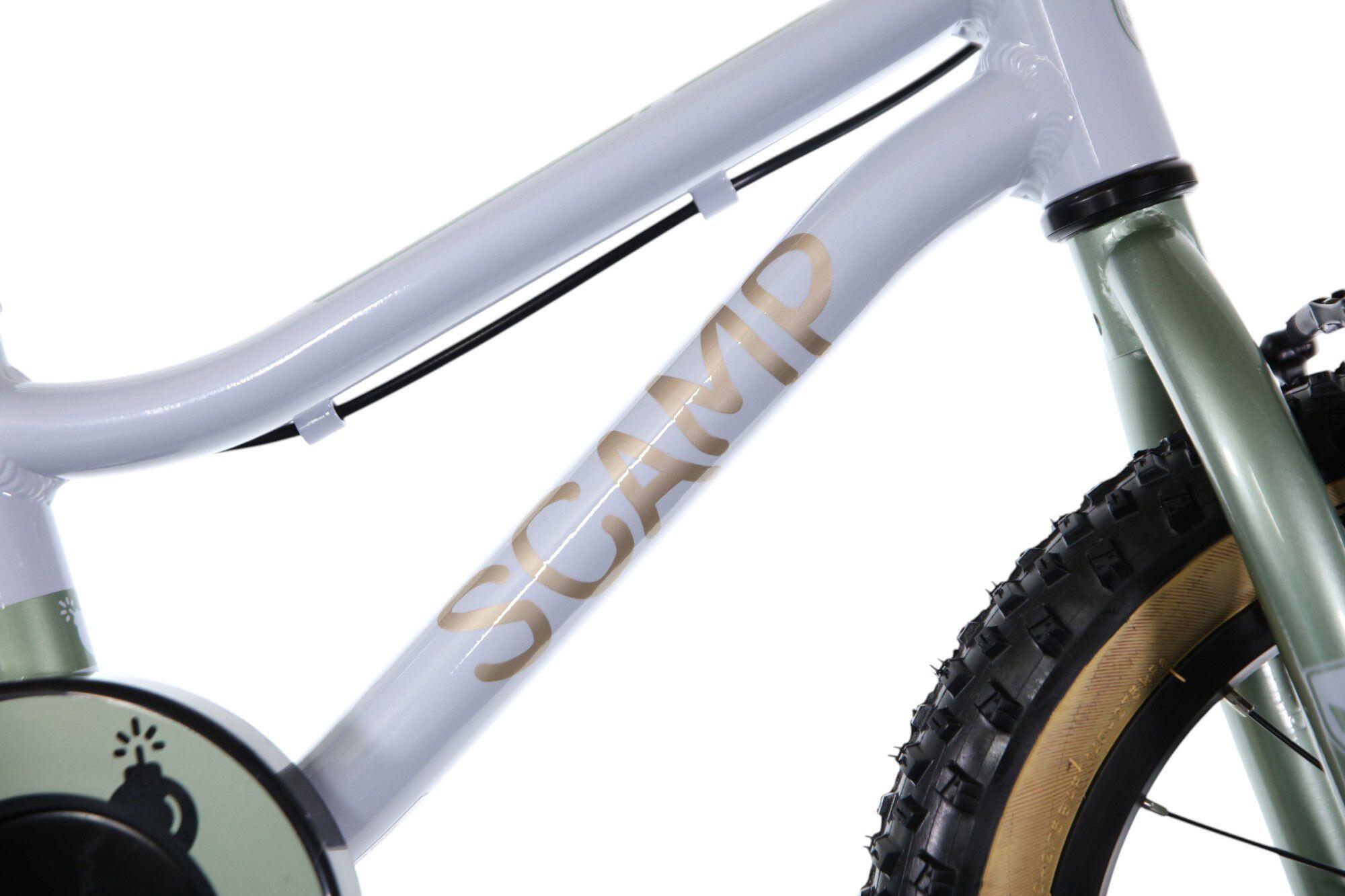 Scamp SmallFox Single Speed 14'' Bege Verde Cáqui MTB para crianças 5/5