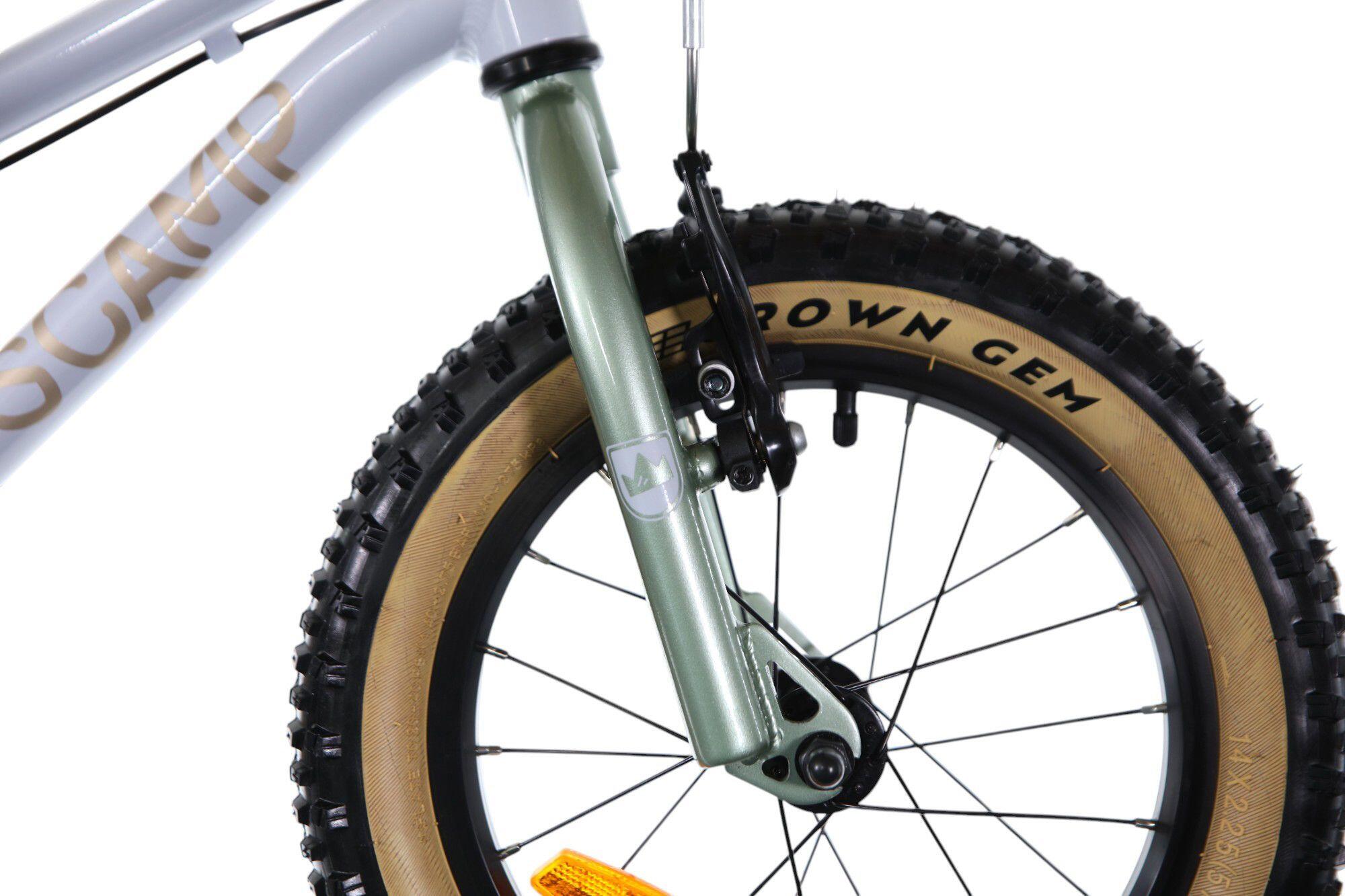 Scamp SmallFox Single Speed 14'' Bege Verde Cáqui MTB para crianças 4/5