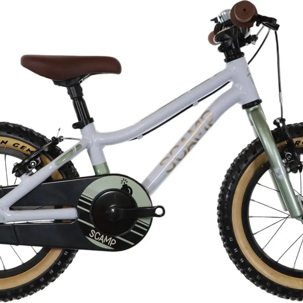 Children's Scamp SmallFox Single Speed 14'' Beige Green Khaki MTB