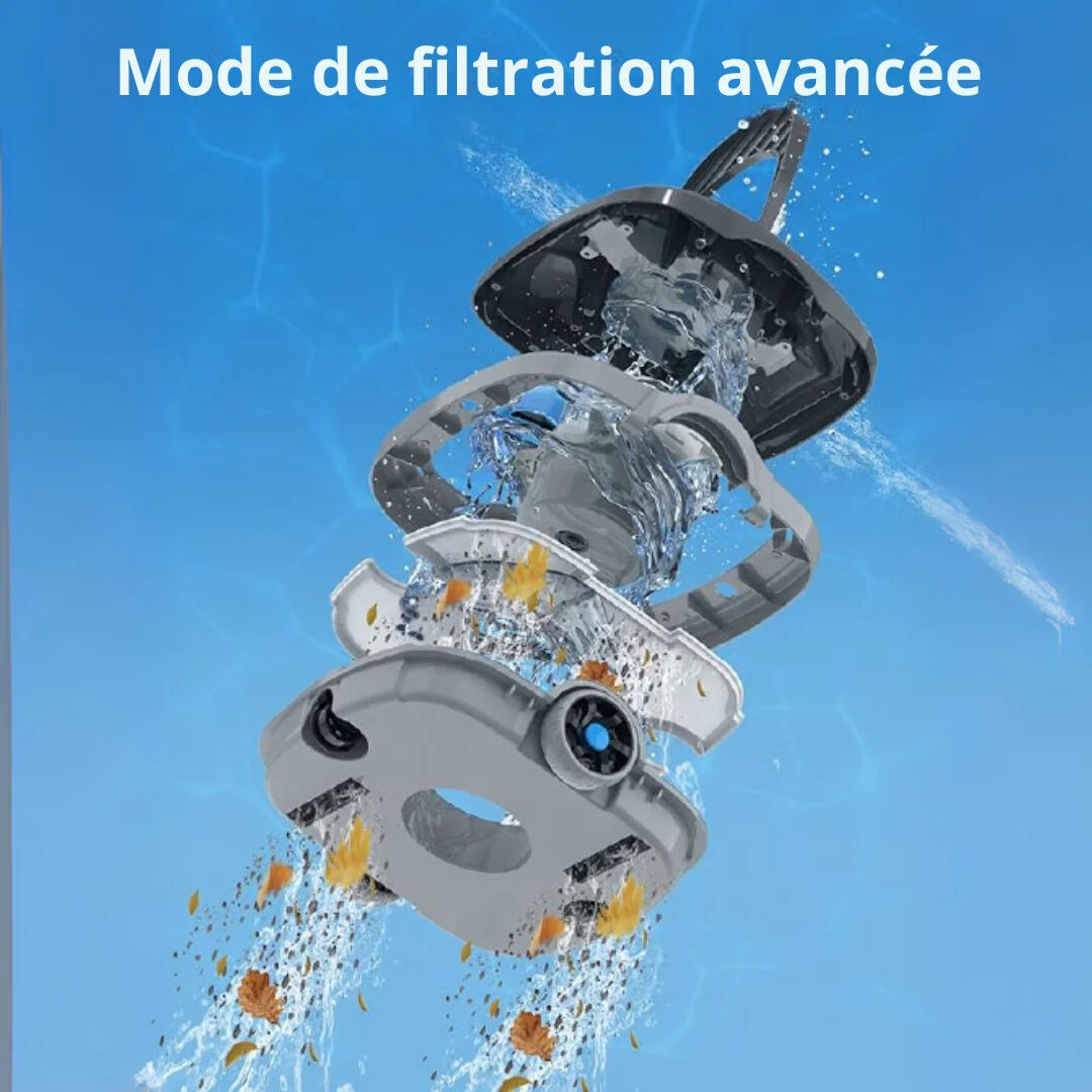Robot électrique de piscine sans fil nettoyage des fonds 4/6