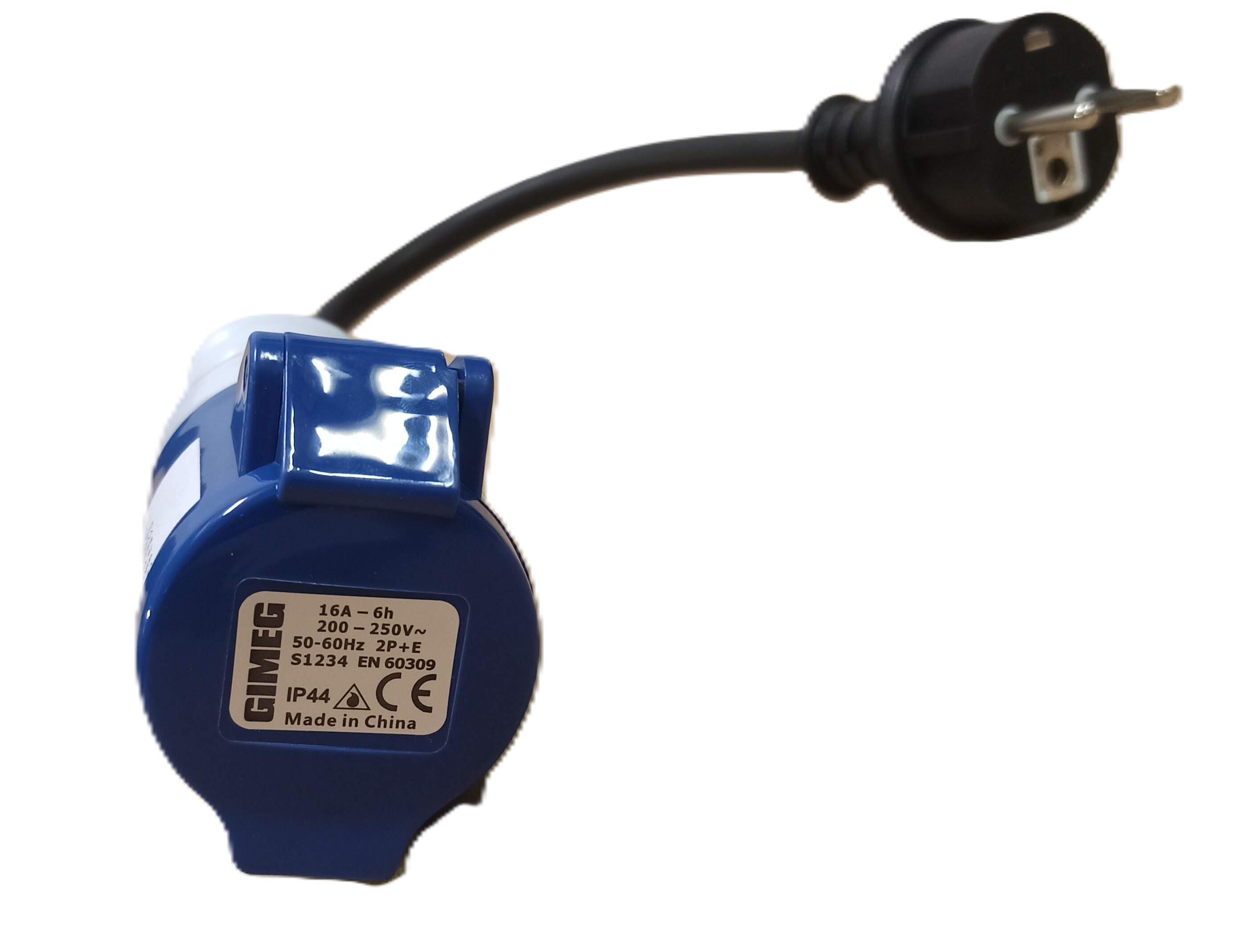 Camping Adapterkabel Frankreich CEE Adapter Kupplung Strom Kabel Südeuropa 2/3