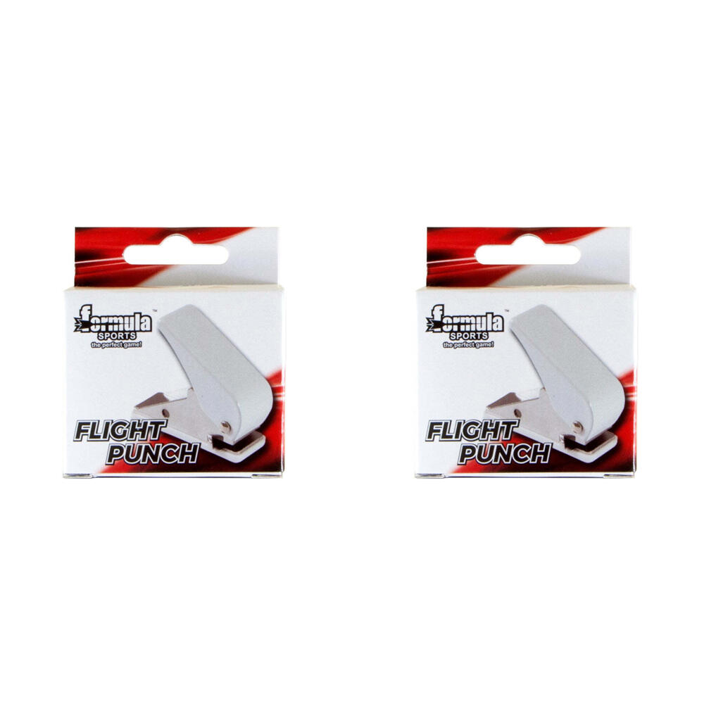 2PK Formula Sports Flight Hole Punch/Dart Wing Puncher - White