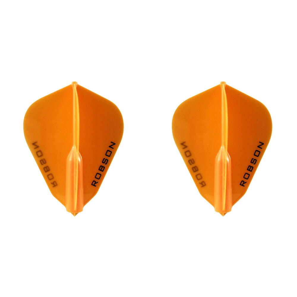 2x 3pc Robson Plus Dart Flights F Shape Accessory Set - Orange