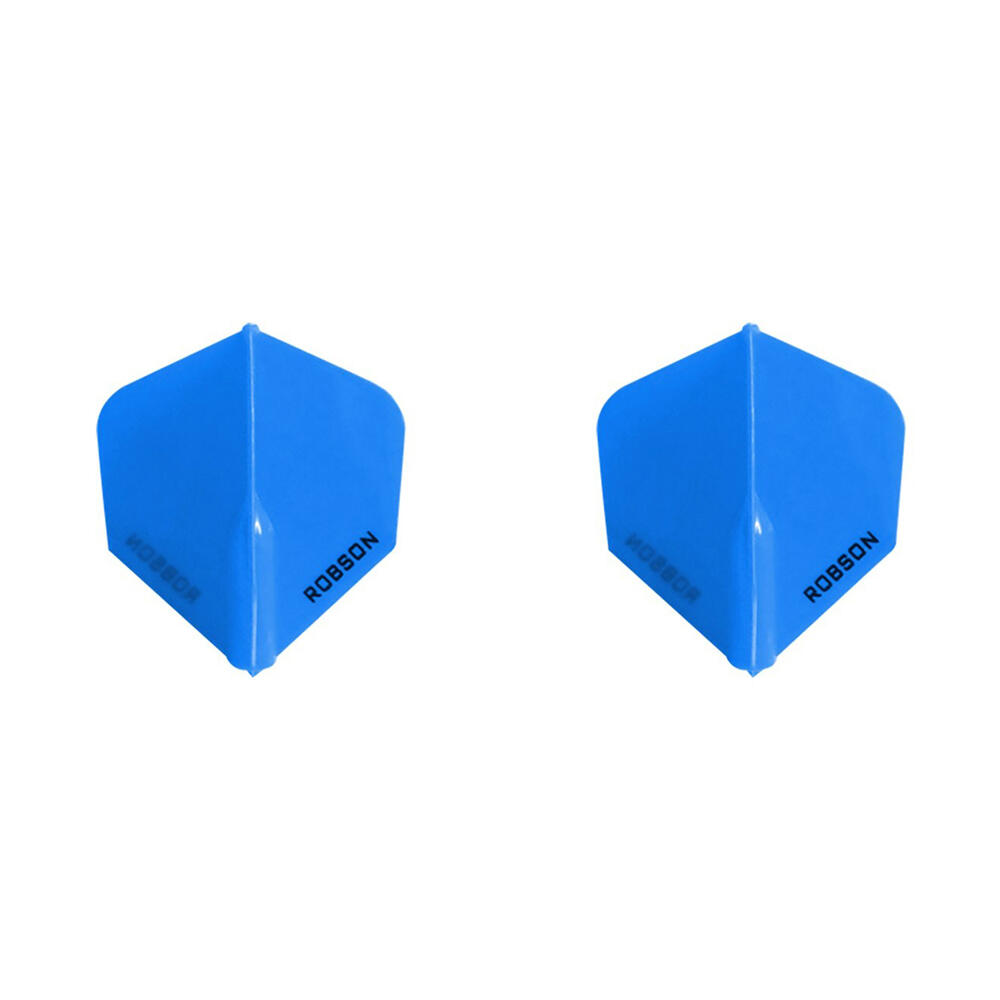 2x 3pc Robson Plus Dart Flights Standard Set - Clear White