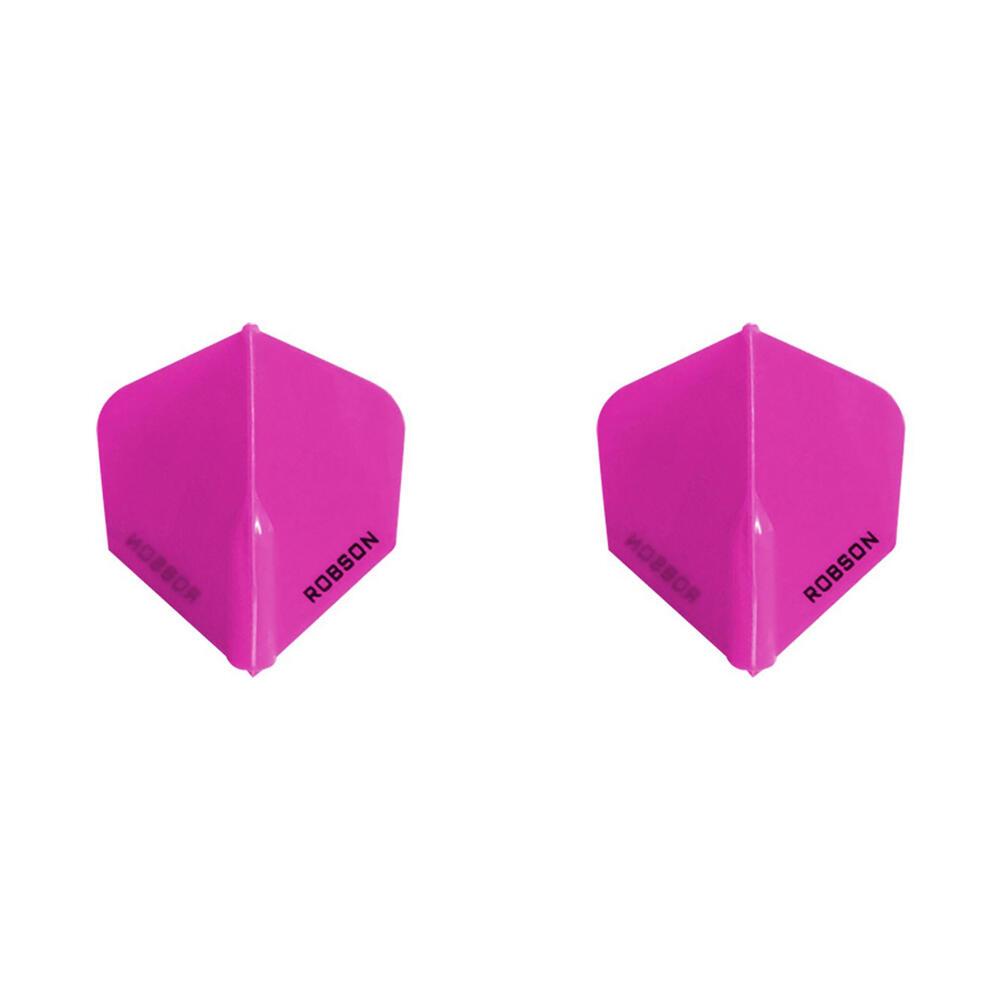 2x 3pc Robson Plus Dart Flights Standard Set - Clear Crystal