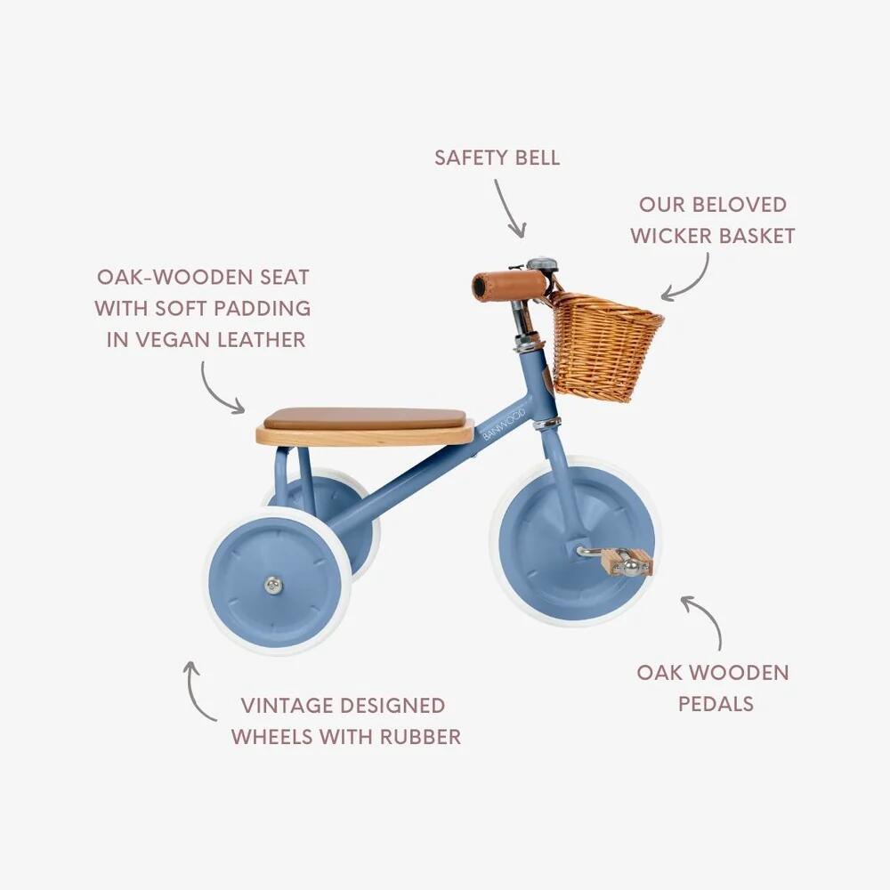 Trike vintage Blauw 7/7
