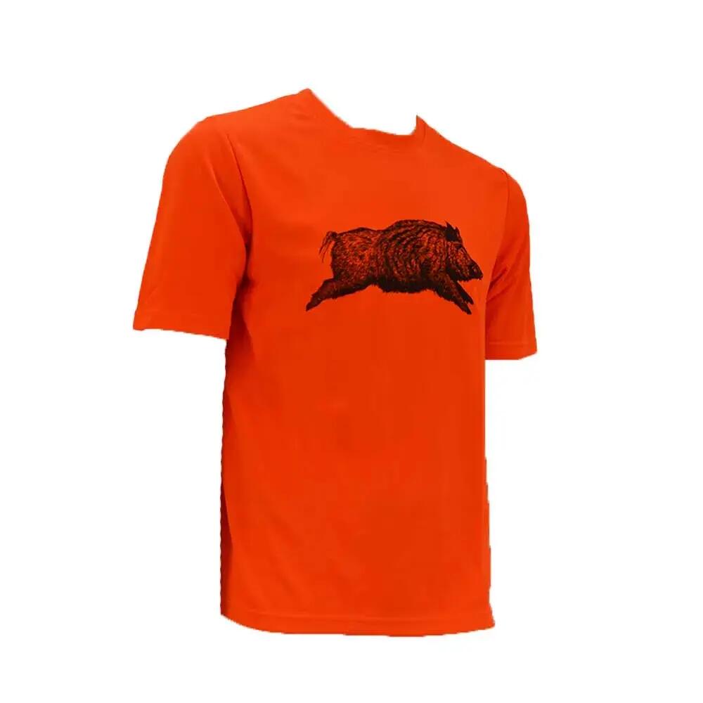 T-Shirt sanglier orange 3/5