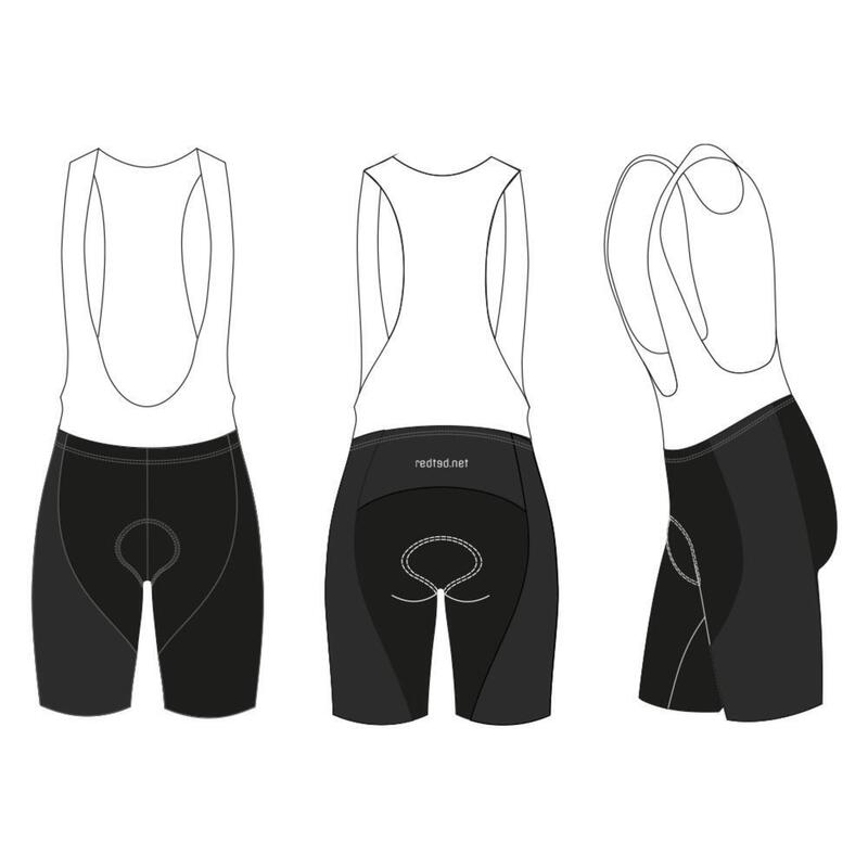 Pantaloncini da ciclismo neri - REDTED