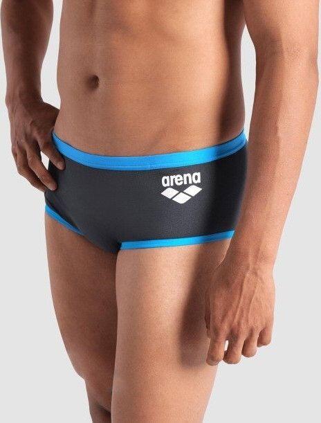 Costume da bagno a vita bassa Arena One Big Logo Grey/Blue Uomo 3/5