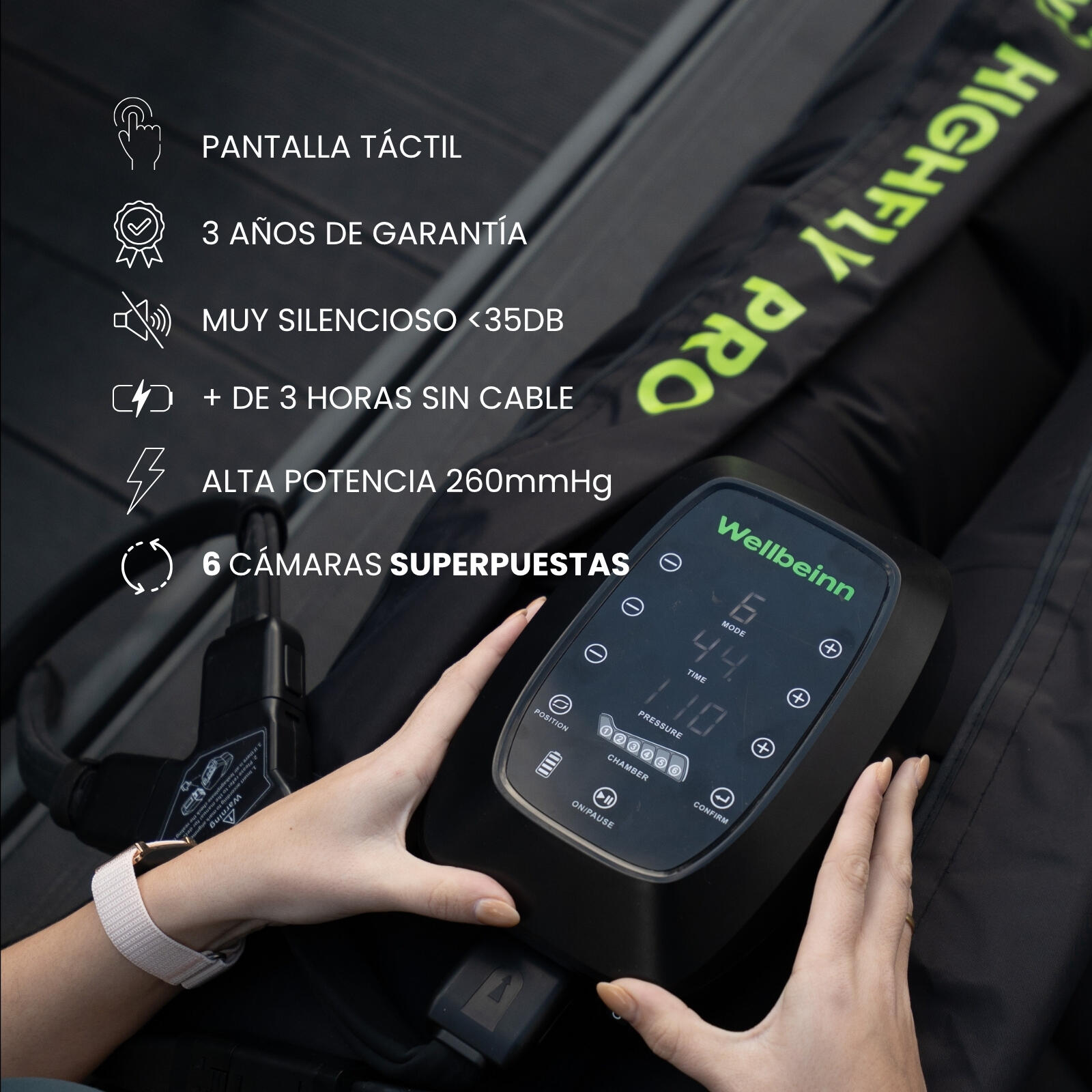 HighFly Pro – Botas de Presoterapia de Alto Rendimiento 6/7