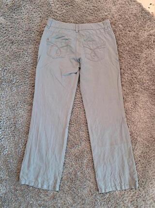 Entre Particuliers - Pantalon en coton et lin avec cordons, Esprit