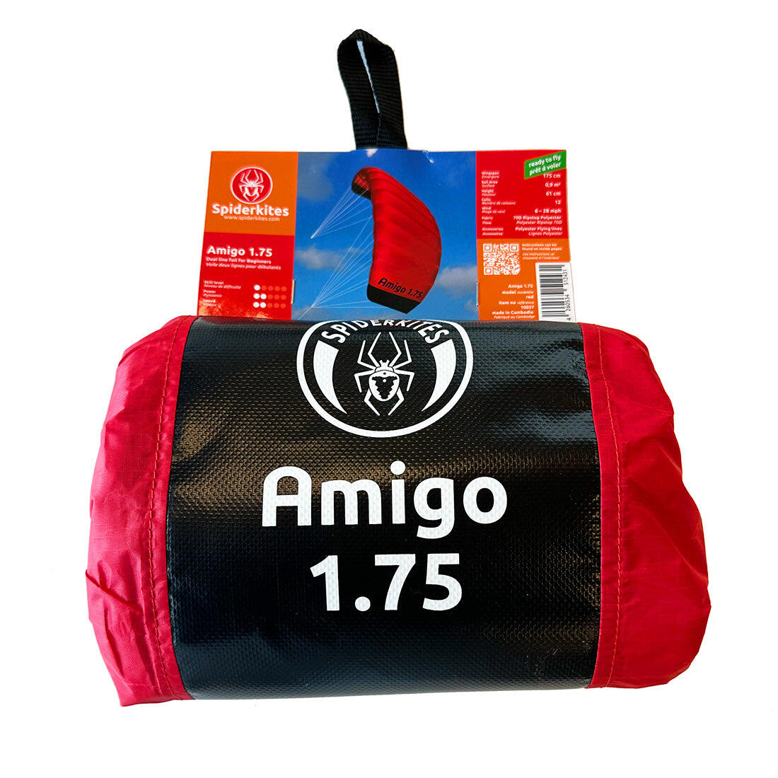 Pipa colchão Spiderkites Amigo 1.35 Vermelha 10036 Vermelha 135 x 55 cm 2/6